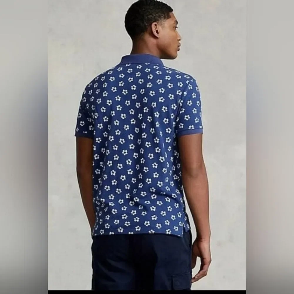 Polo Ralph Lauren Men's Floral Hibiscus Print Classic Fit Polo Shirt XL